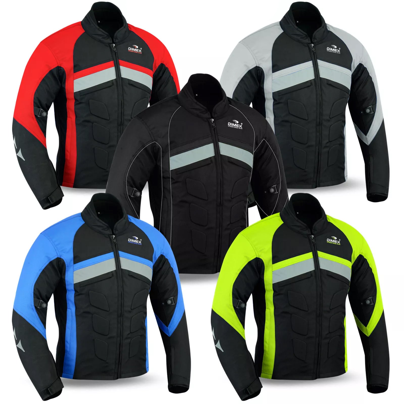 Mens Motorcycle Cordura Textile Jacket Motorbike CE Armours