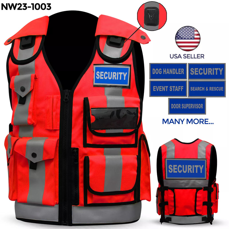 Hi Viz Green Tactical Vest Security Enforcement CCTV, Dog Handler, Press, Event