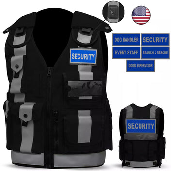 Hi Viz Green Tactical Vest Security Enforcement CCTV, Dog Handler, Press, Event