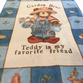 Koyo Baby Blanket Garden Bear Kids / Child Soft Thick & Warm