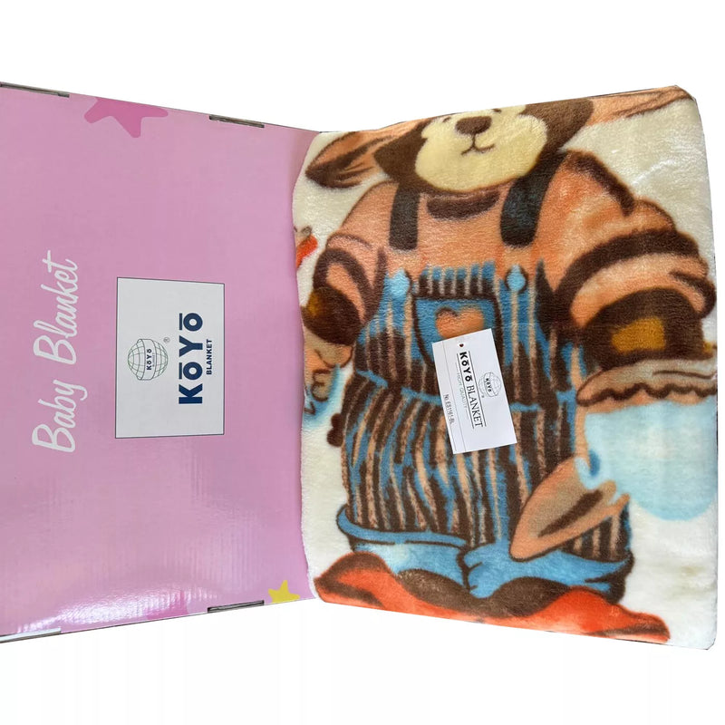 Koyo Baby Blanket Garden Bear Kids / Child Soft Thick & Warm