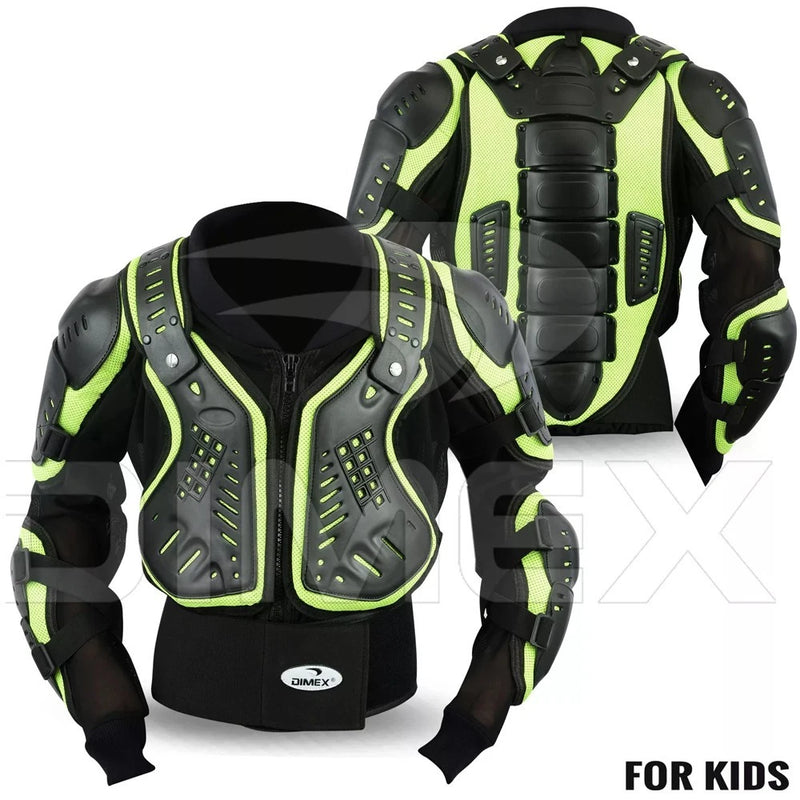 Kids Junior Motorcycle Spine Protector Guard Child Jacket Motorbike Body Armour