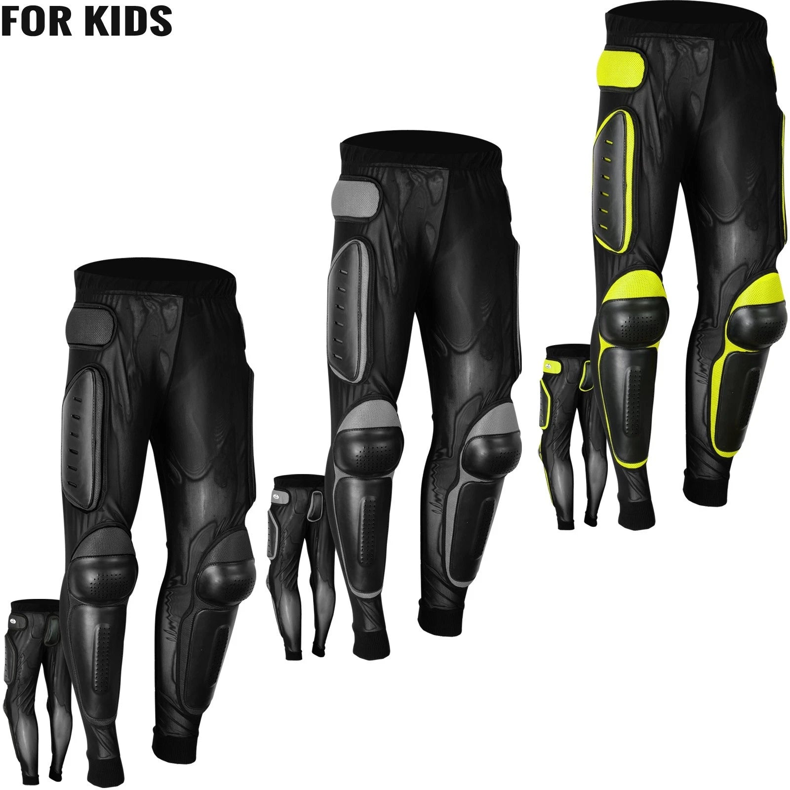 Kids Junior Body Armour Motorcycle Trousers Snowbaord Skating Pant MX Protection
