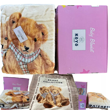 Koyo Baby Blanket Teddy Bears Collection Child Soft Thick & Warm