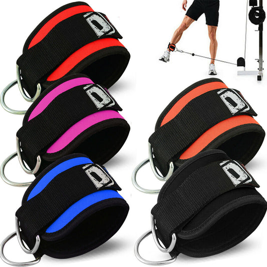 Ankle Ring Straps Thigh Pulley Lifting Gym Workout Weight Training DBX Strap